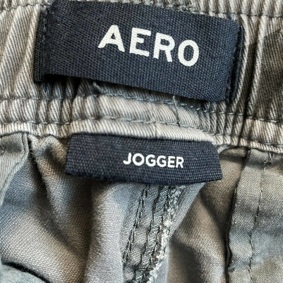 Aero Camo Classic Twill Joggers size Small Green Grey Casual Aeropostale - Picture 7 of 9